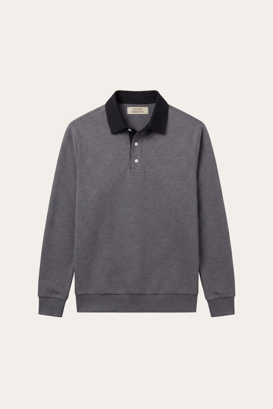 The Knit Polo — Stone Grey Cotton Polo Shirt