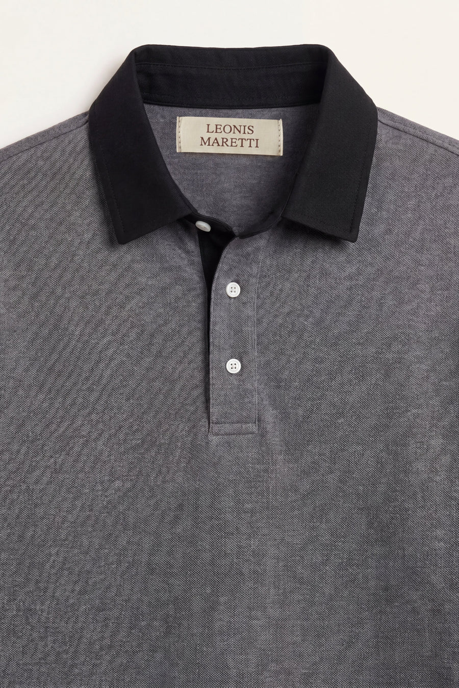 The Knit Polo — Stone Grey Cotton Polo Shirt