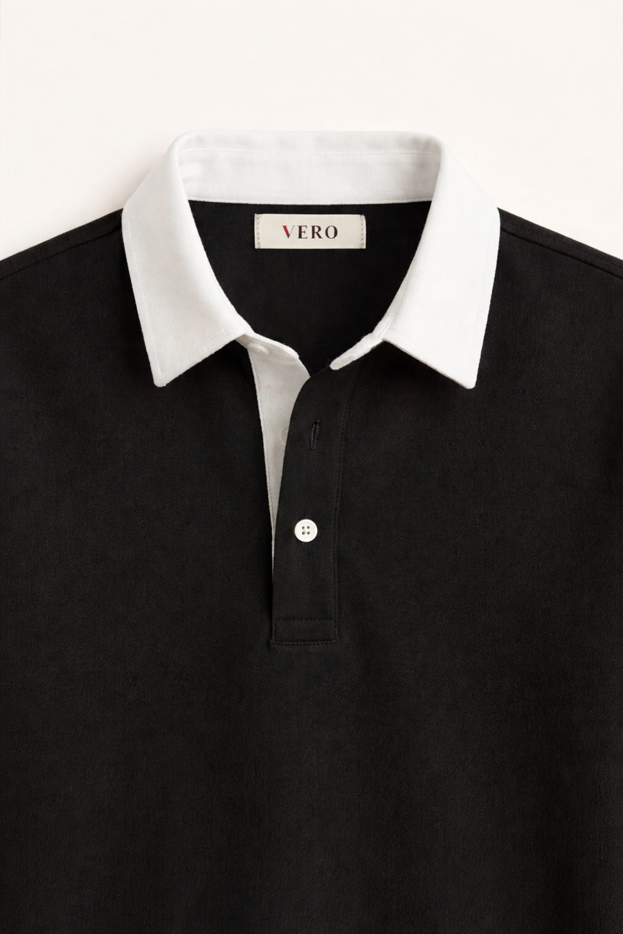 The Knit Polo — Nero Cotton Polo Shirt