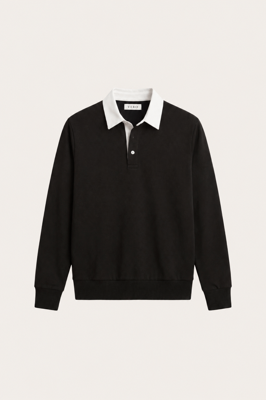 The Knit Polo — Nero Cotton Polo Shirt