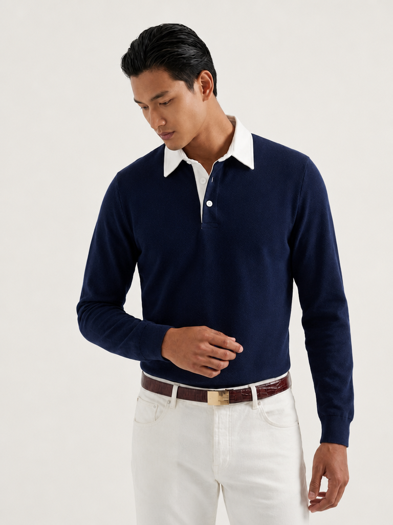 The Knit Polo — Men's Cotton Polo Shirt