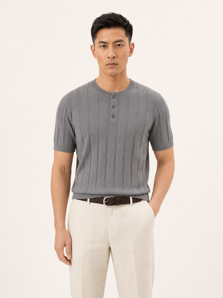 The Milano Henley — Cenere