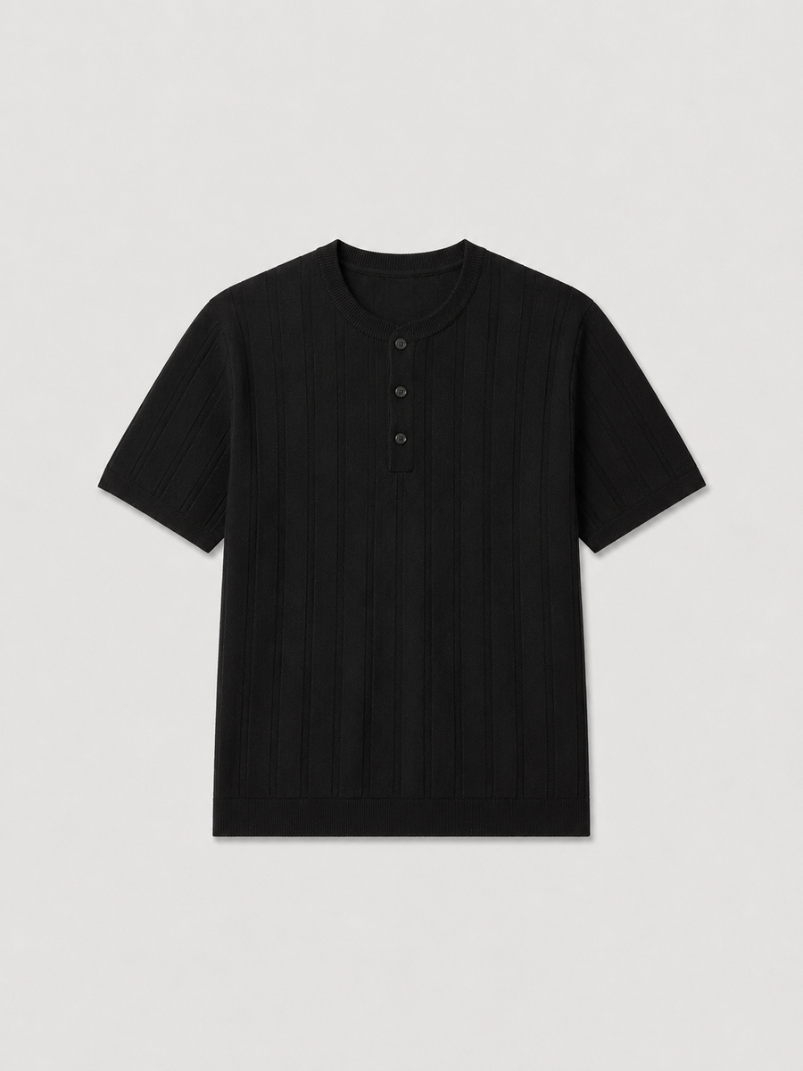 The Milano Henley — Nero