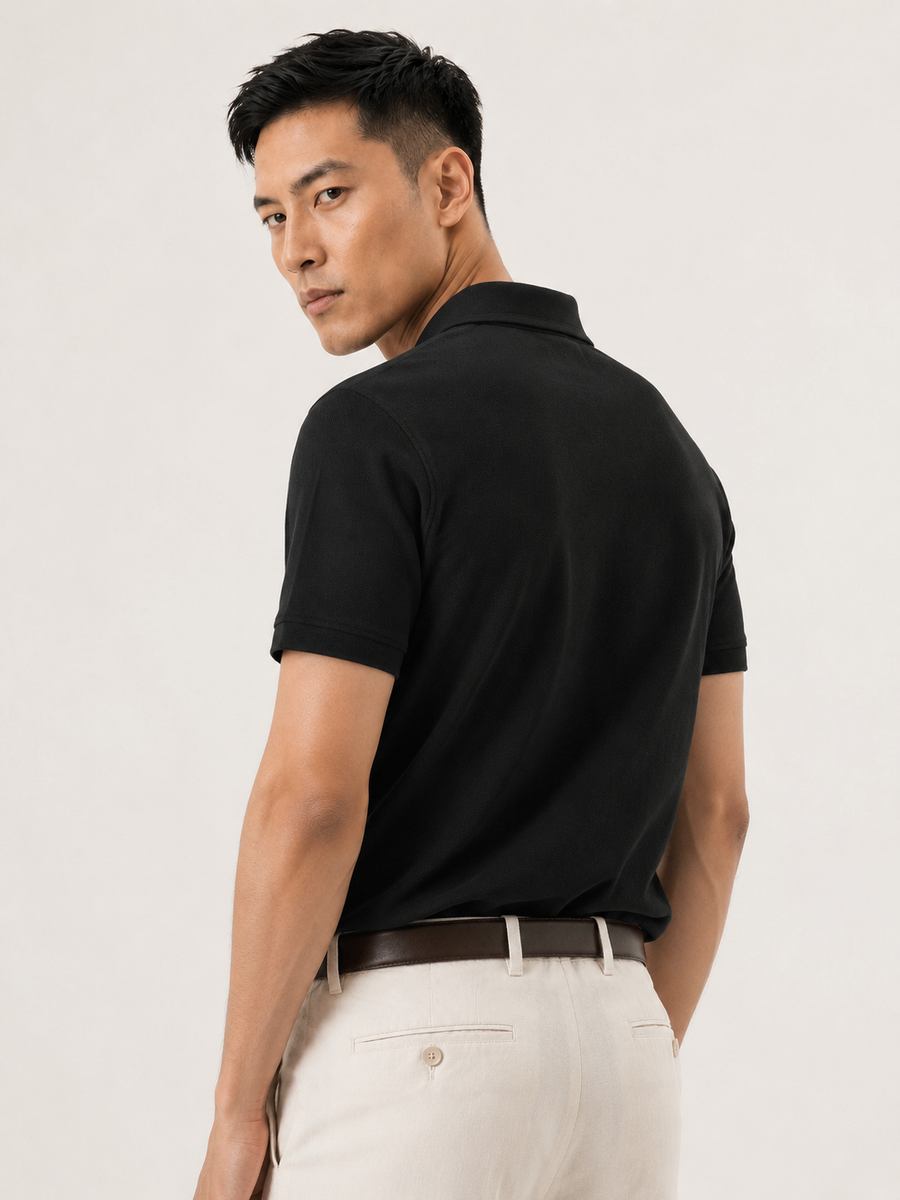 The Rugby Polo — Nero