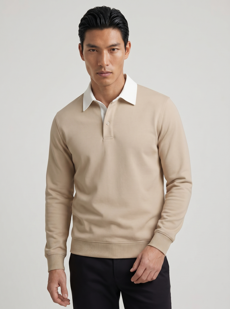 The Knit Polo — Linen