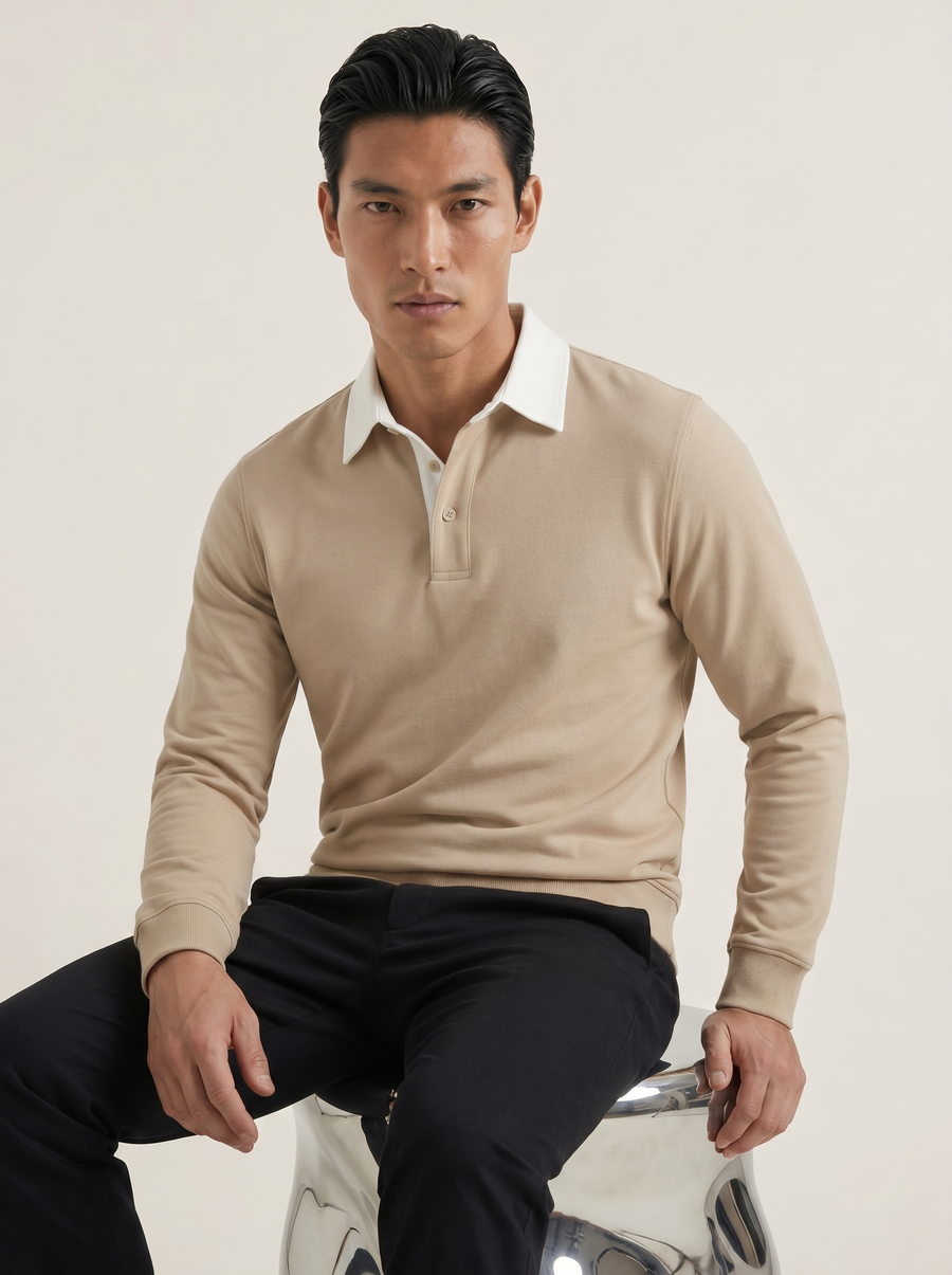 The Knit Polo — Linen