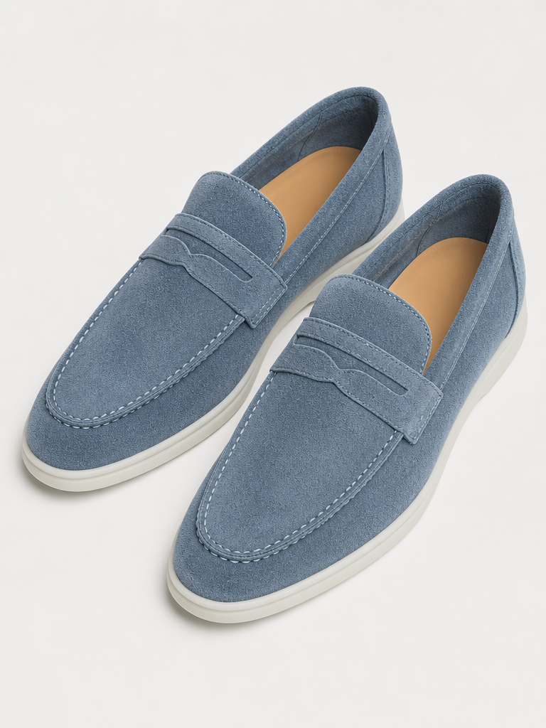 The Suede Loafer in Mare — angle