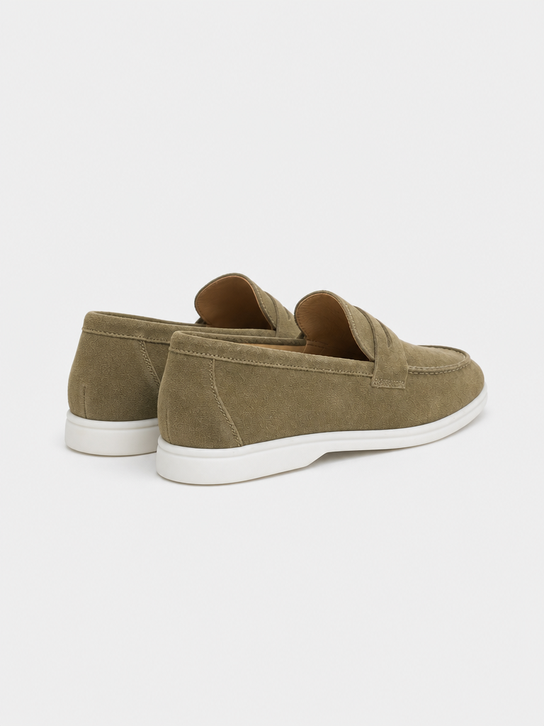 The Suede Loafer in Salvia — lifestyle
