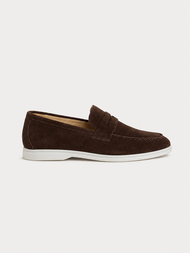 The Suede Loafer — Cacao
